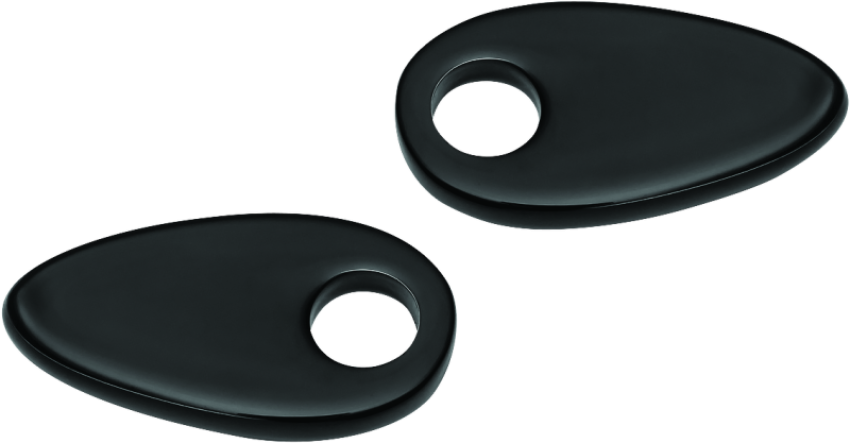 Kuryakyn 2578 Fender Strut Cover Plates Gloss Black