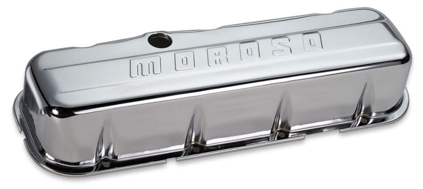 MOROSO MOR68112 Chrome B/E Valve Covers BBC Tall w/o Baffle
