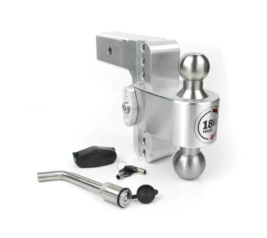 Weigh Safe 180 Hitch 6in Drop Hitch & 2.5in Shank (10K/18.5K GTWR) w/WS05 - Aluminum