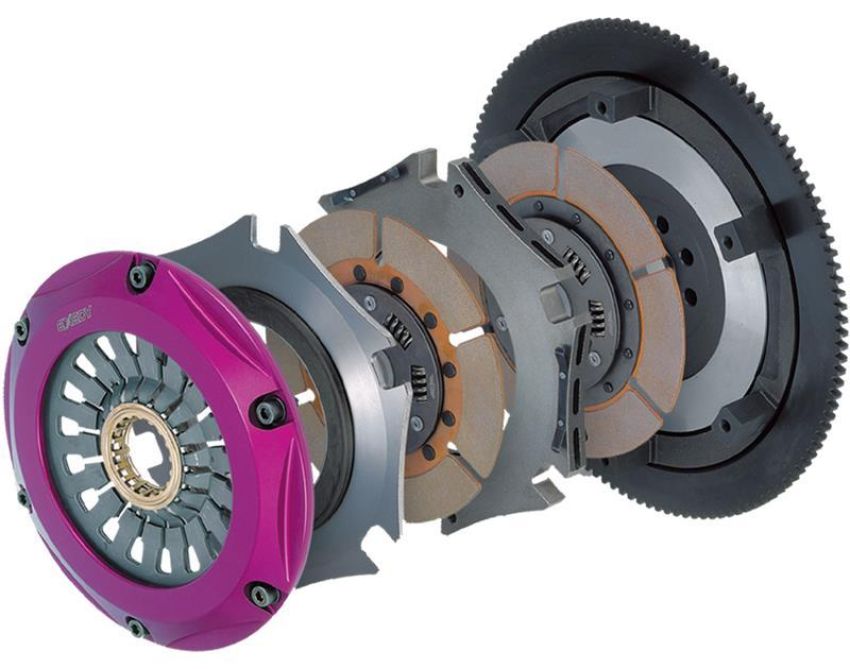 Exedy NM072SD 2003-2007 Infiniti G35 V6 Hyper Twin Cerametallic Clutch Sprung Center Disc Push Type Cover