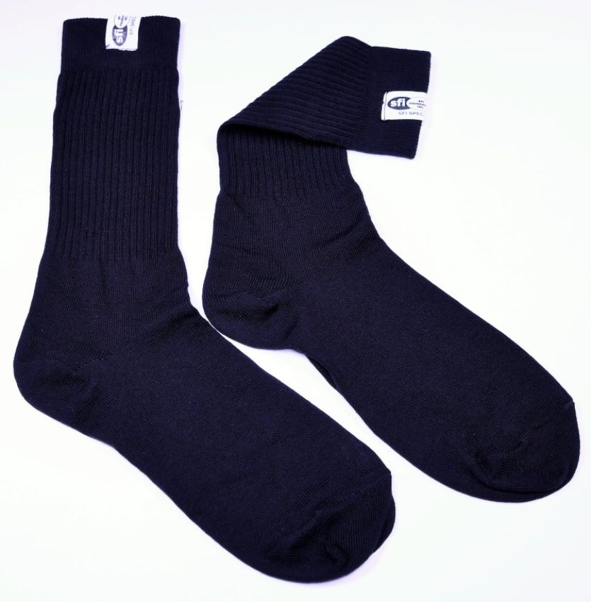 Racequip 411993 Black SFI 3.3 Fr Socks Medium 8-9