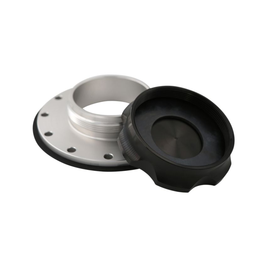 Aeromotive 18730 Fillcap - Screw-On - 3in - Flanged - 6-Bolt - Black