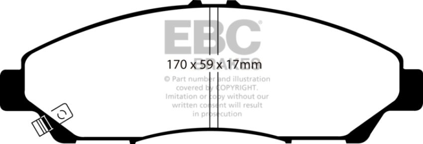EBC Brakes UD1378 Ultimax OEM Replacement Brake Pads