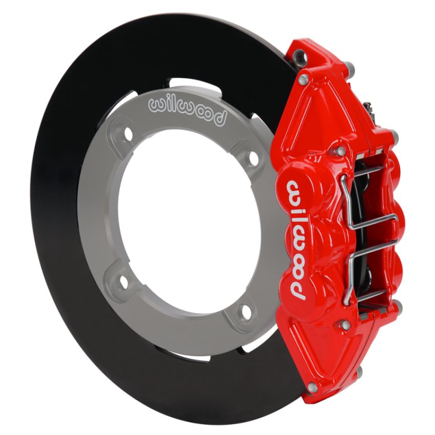 Wilwood 140-16627-R 19-22 Honda Talon 1000 Red 4-Piston Rear Kit 11.25in - Plain Face Steel Rotors
