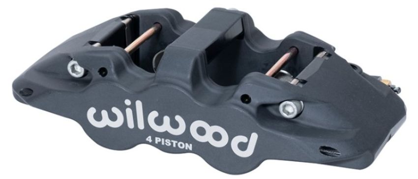 Wilwood 120-13287 Caliper-Aero4-R/H - Black Anodize 1.88/1.62in Pistons 1.25in Disc