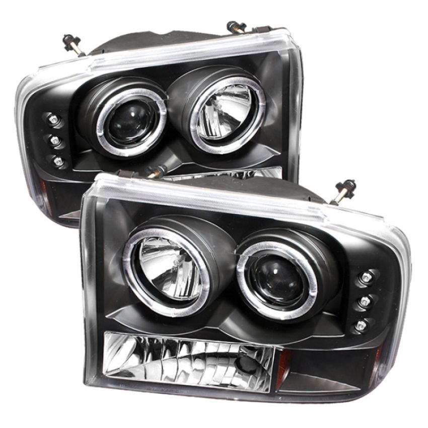 SPYDER 5010339 1PC Projector Headlights - Version 2 - LED Halo - Black