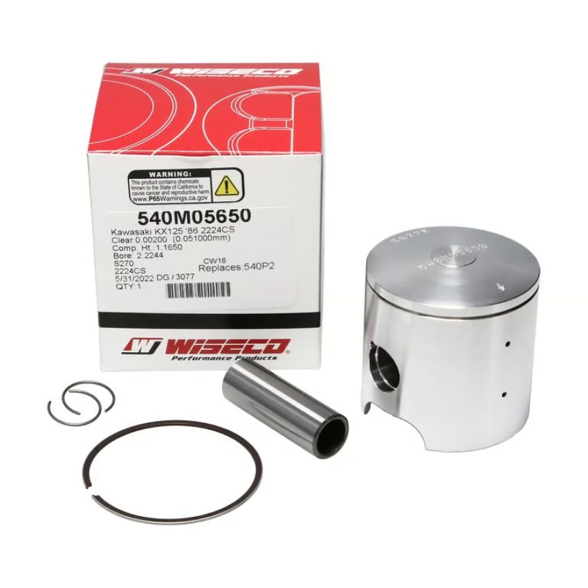 Wiseco 540M05650 Wiseco 2 Stroke Forged Series Piston Kit - Kawasaki KX125