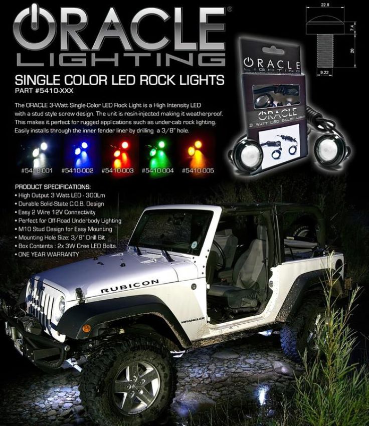 Oracle Lighting 5410-001 ORACLE Lighting 3W Universal Cree LED Billet Light - White