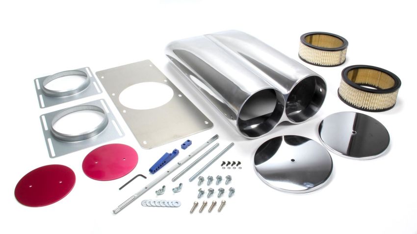 RACING POWER CO-PACKAGED RPCR5236 Polished Aluminum Hood Scoop
