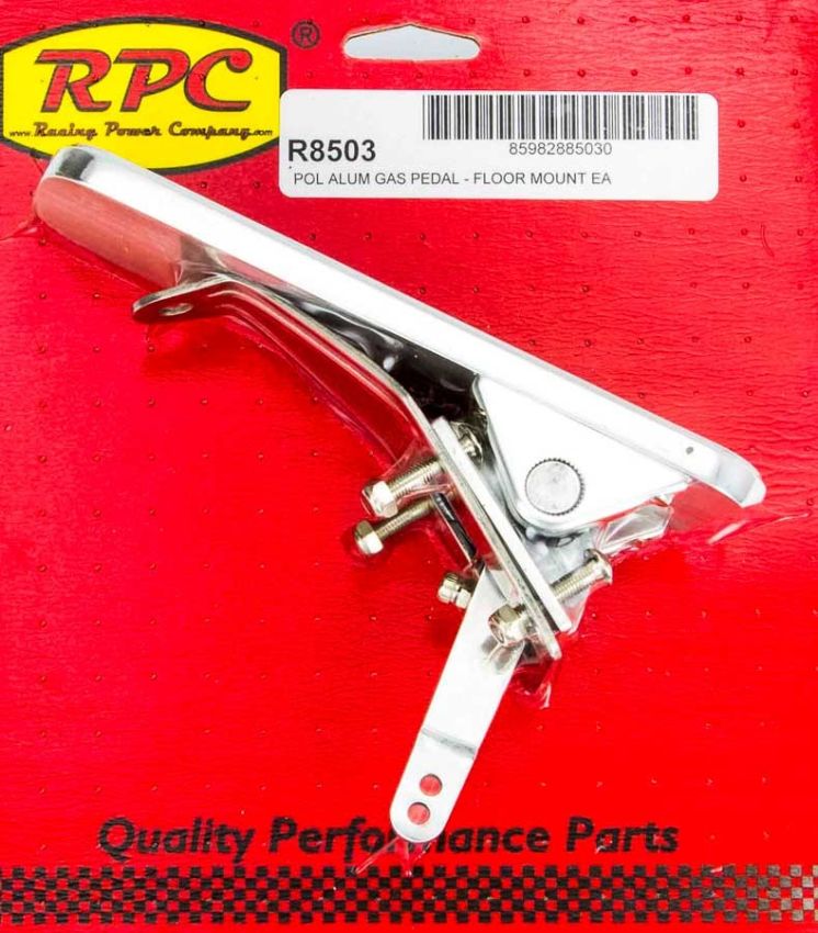 RACING POWER CO-PACKAGED RPCR8503 Gas Pedal Polished Alum
