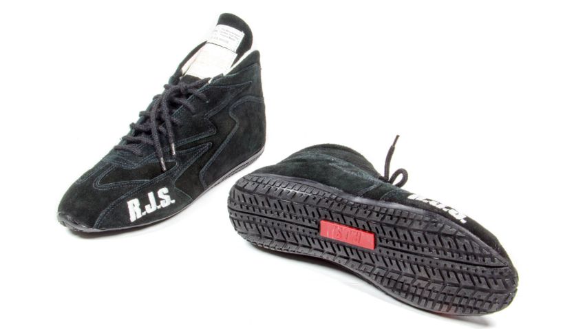 RJS SAFETY RJS500020155 Redline Shoe Mid-Top Black Size 9 SFI-5