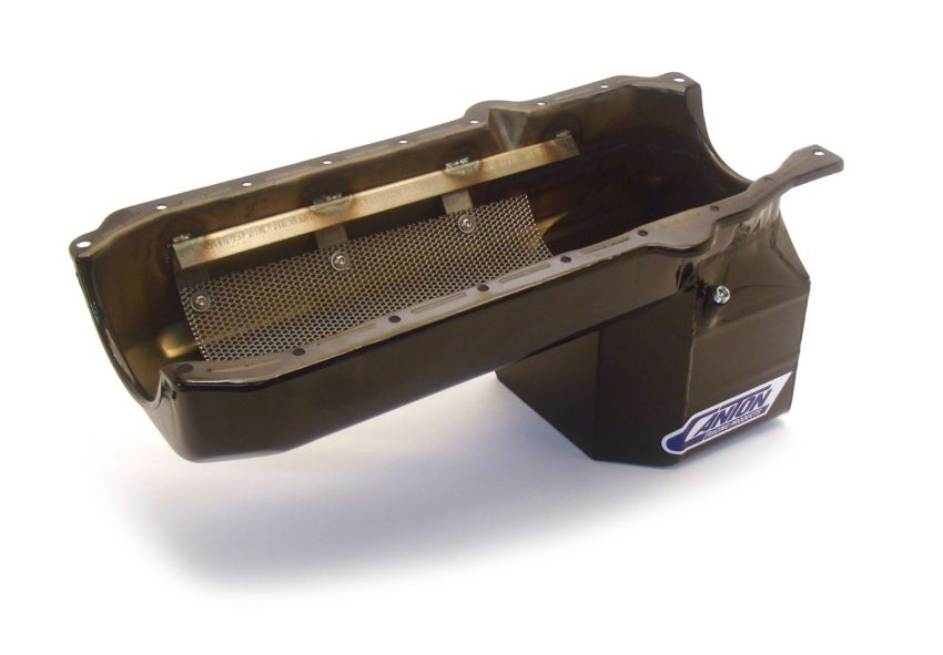 CANTON CAN16-100T SBC S10 4x4 Oil Pan w/1pc. Rear Main