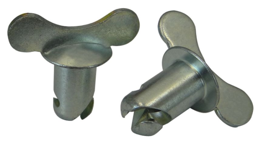Moroso 71272 Quick Fastener - Butterfly Head - 7/16in x.550in - Steel - 10 Pack