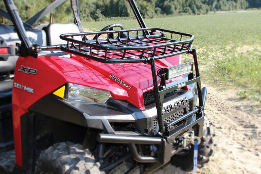 Seizmik 58-08071 13+ Polaris 500-900 Ranger/XP/Crew Hood Rack - Black