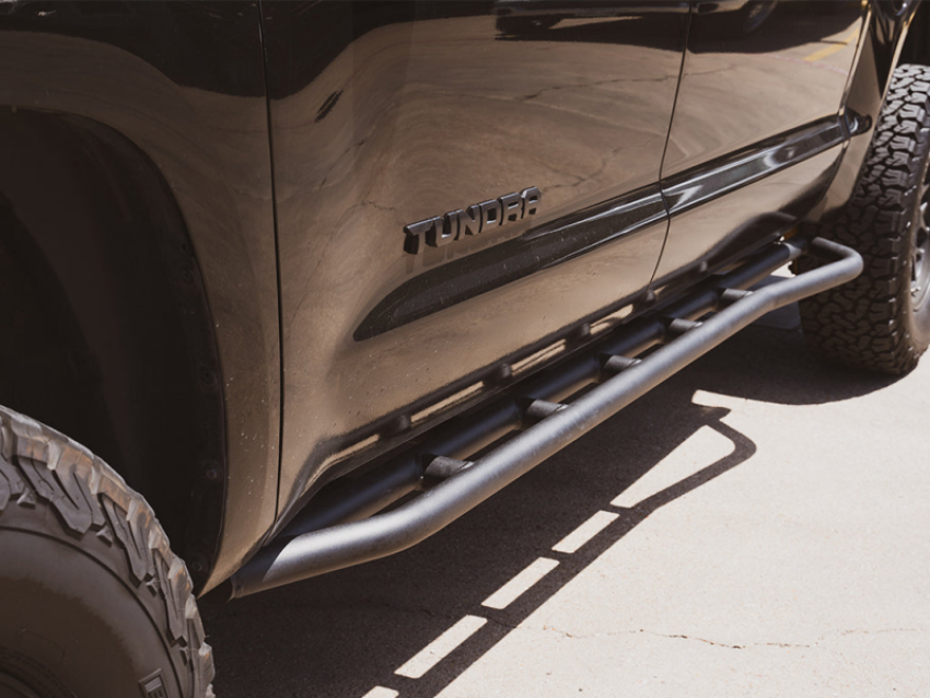Cali Raised LED CR2802 Cali Raised 14-21 Toyota Tundra Trail Edition Rock Sliders - No Kick Out / Raw