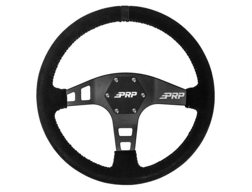 PRP Seats G220 PRP Flat Suede Steering Wheel- Black