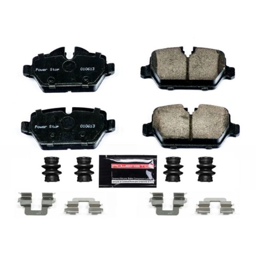 PowerStop Z23-1554 PowerStop - Z23 Daily Driver Carbon-Fiber Ceramic Brake Pads with Hardware Kit