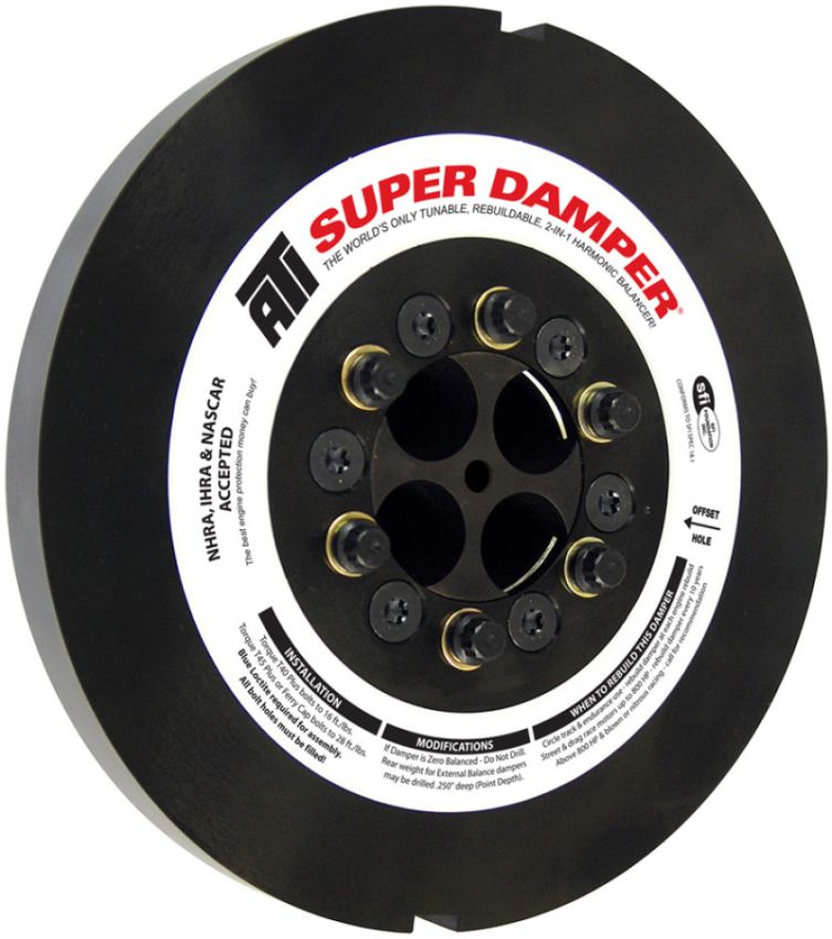 ATI ATI917373 Damper - 9.25in - Steel - 8 Grv - Cummins 6BT - 5.9L - 92-98 - 2 Timing Slots - 3 Ring - Diesel