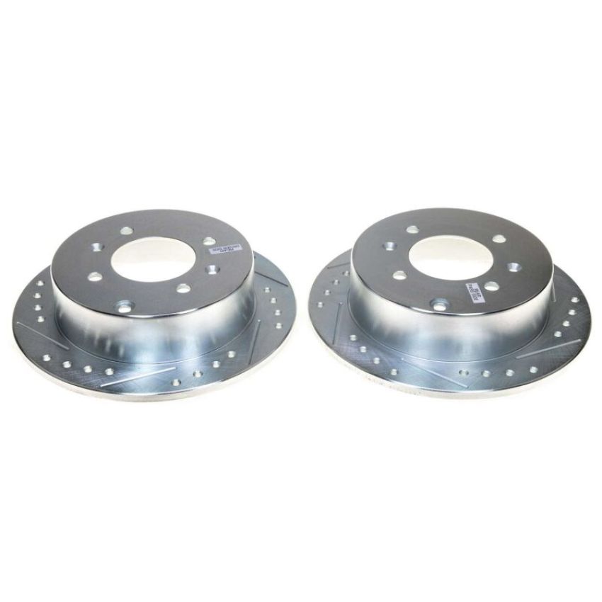 PowerStop JBR777XPR PowerStop Evolution Performance Drilled, Slotted & Plated Brake Rotor Pair