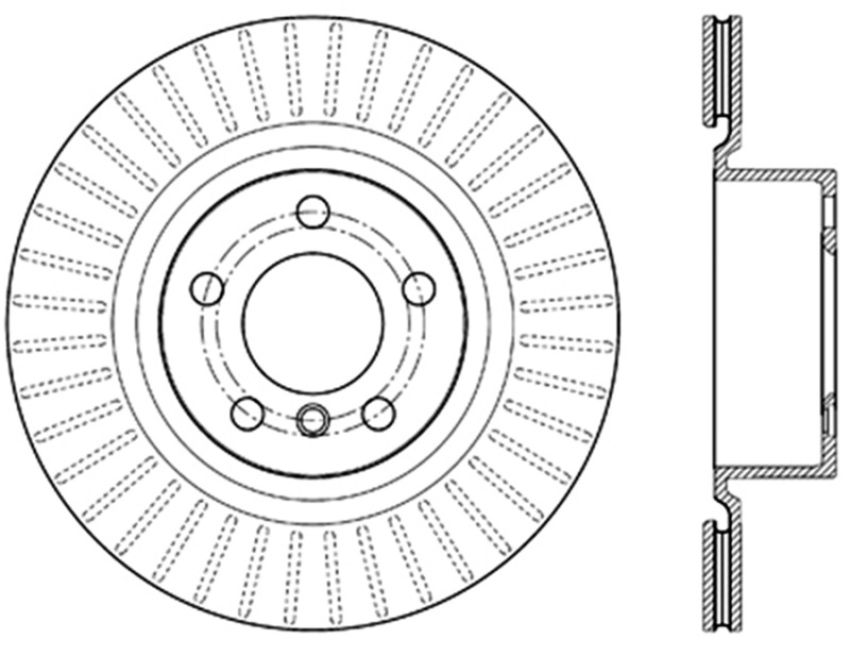 Stoptech 128.34139L Drilled Sport Brake Rotor
