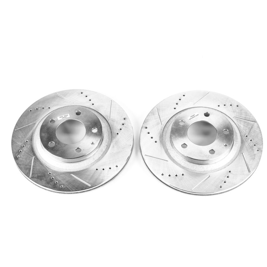 PowerStop JBR997XPR PowerStop Evolution Performance Drilled, Slotted & Plated Brake Rotor Pair