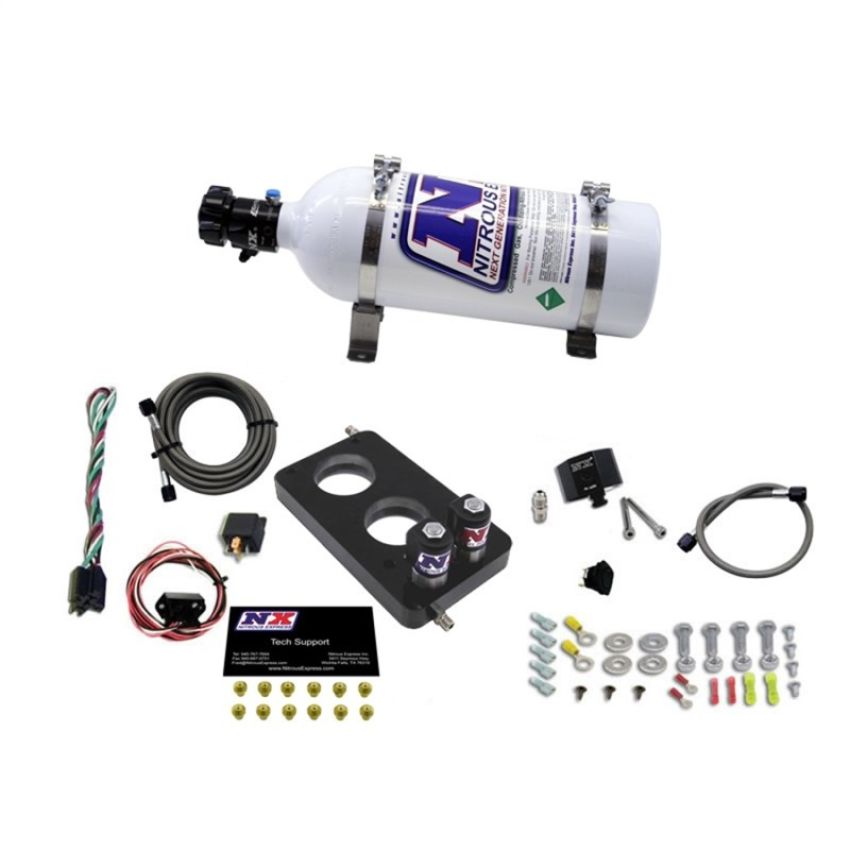 Nitrous Express 20947-05 4.6L 3 VALVE PLATE SYSTEM (50-150HP) 200-300HP JETTING AVAILABLE 5LB BOTTLE