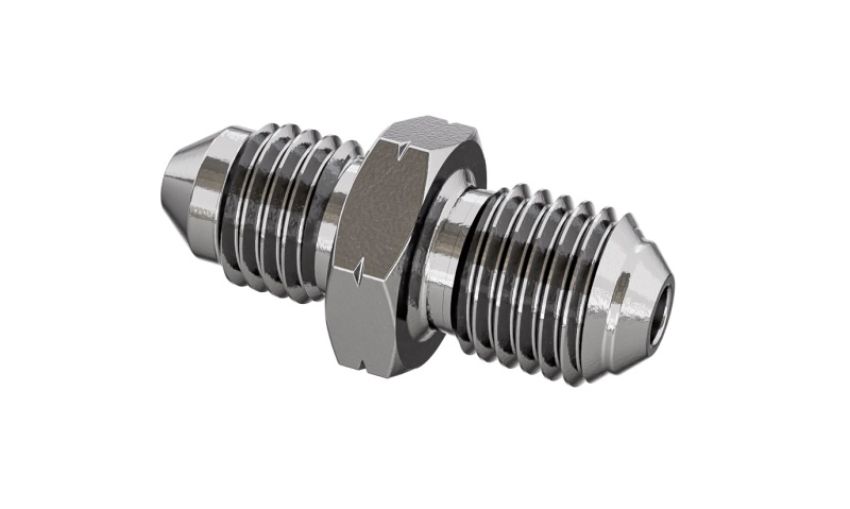 Goodridge P305-03-32C Straight Male Adaptor AN3 to M10x1.25 Convex
