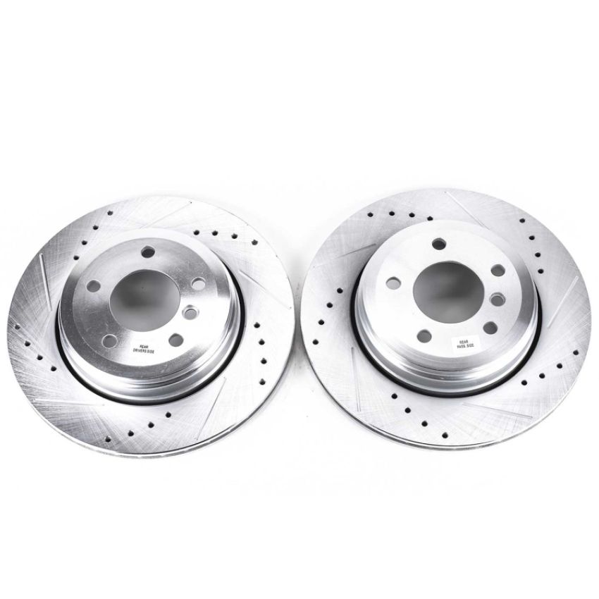 PowerStop EBR874XPR PowerStop Evolution Performance Drilled, Slotted & Plated Brake Rotor Pair