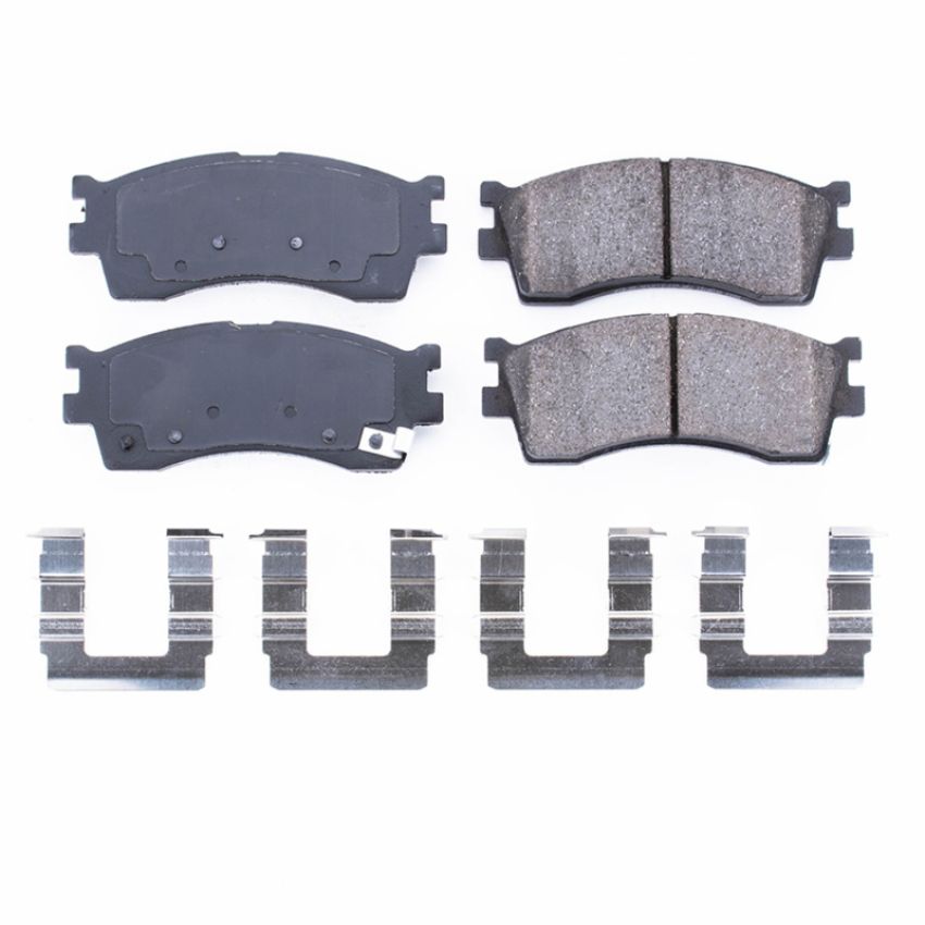 PowerStop 17-889 PowerStop - Z17 Low-Dust Ceramic Brake Pads with Hardware