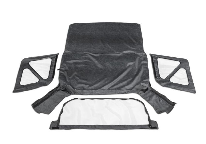 Rampage 98815 1995-1998 Geo Tracker Soft Top OEM Replacement - Black Denim