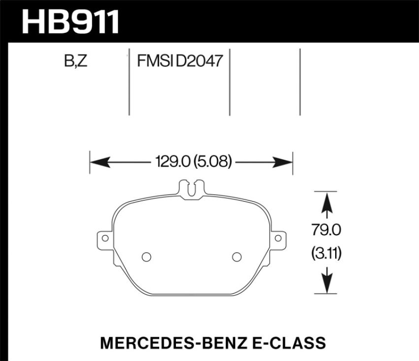 Hawk Performance HB911Z.654 Performance Ceramic Disc Brake Pad
