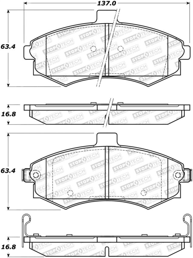 Stoptech 308.09410 Street Brake Pads