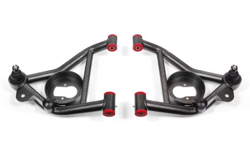 BMR Suspension AA008H A-arms, Lower, DOM, Non-adjustable, Polyurethane Bushings, With Spring Pocket