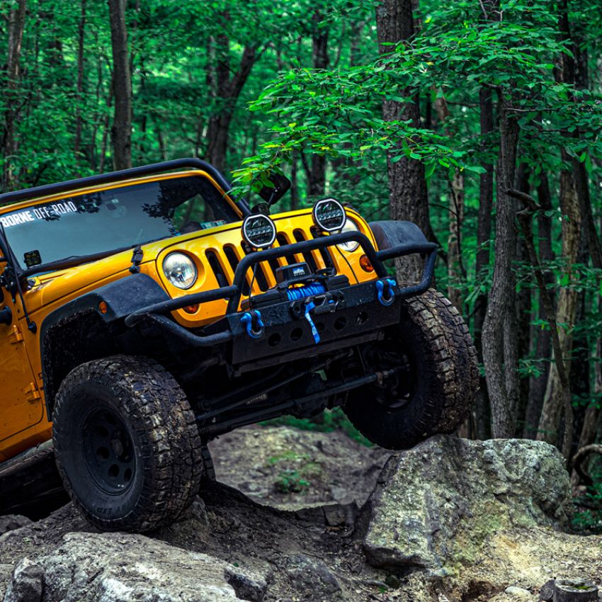 Borne Off-Road BNWN-12-SGR 12K Winch - Grey Synthetic Rope
