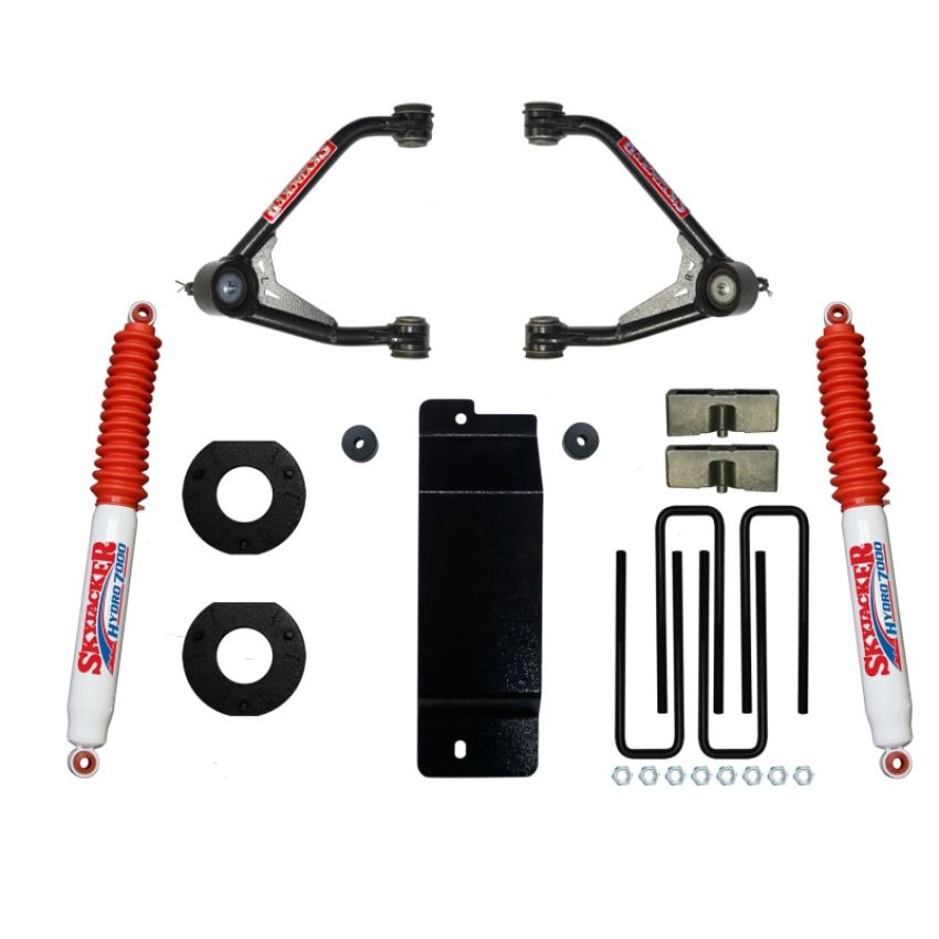 Skyjacker C14350PAH 2014-2016 GM 1500 4WD (w/Alum or Steel UCA) 3.5-4in UCA Lift Kit w/Rear Hydro 7000 Shocks