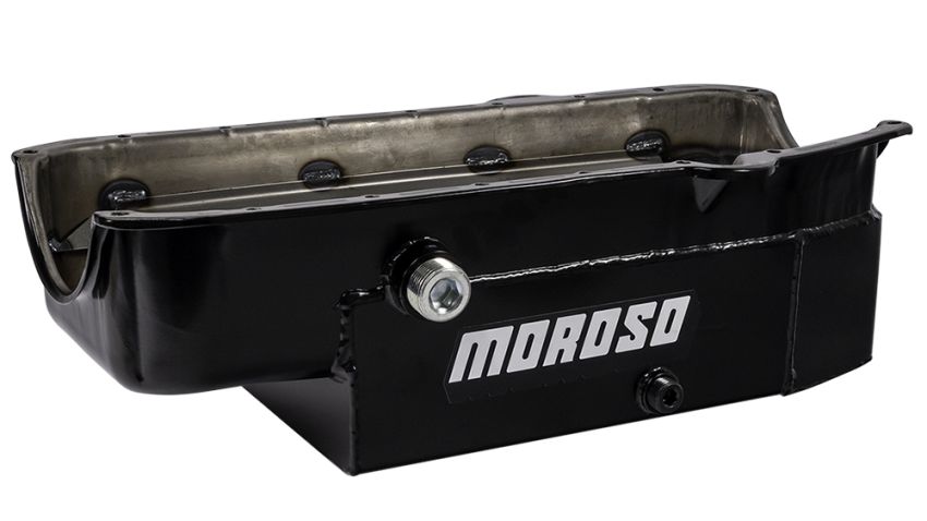 MOROSO MOR21327 SBC 8qt CT Oil Pan - RH Dipstick 86-UP