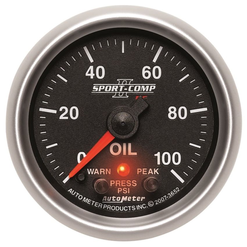 AutoMeter 3652 GAUGE, OIL PRESS, 2 1/16
