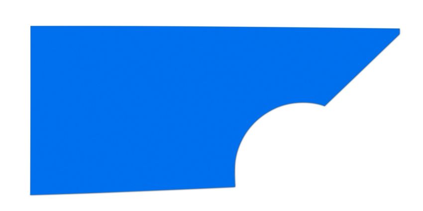 FIVESTAR FIV34001-27351-CBR Qtr Panel High Impact Plastic Blue Right
