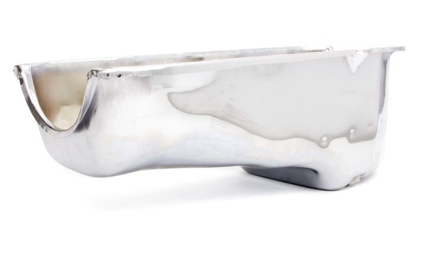 RACING POWER CO-PACKAGED RPCR9005 55-79 SBC Steel Stock Oil Pan Chrome