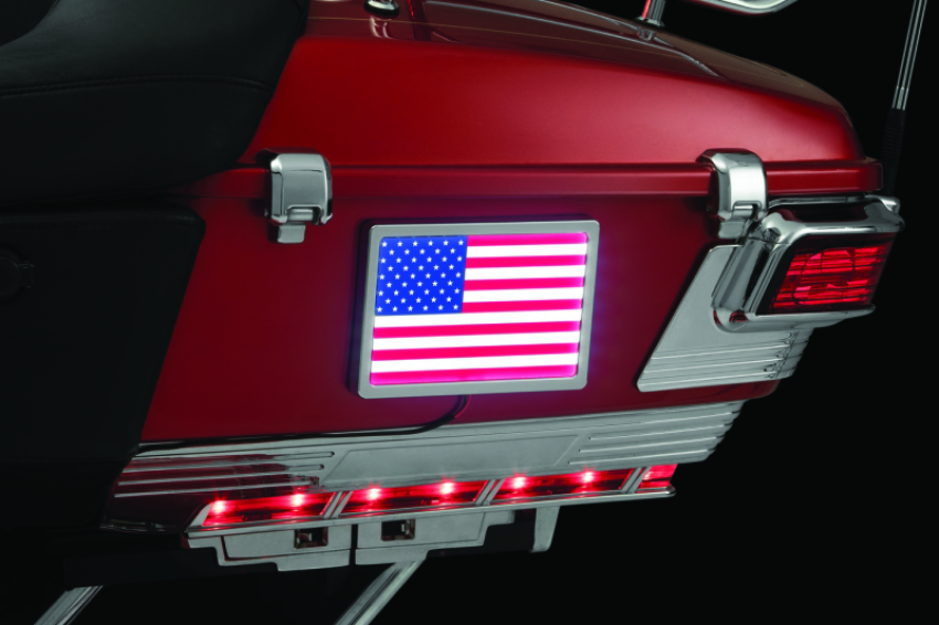 Kuryakyn 2891 Freedom Flag LED 4in X 6in Chrome