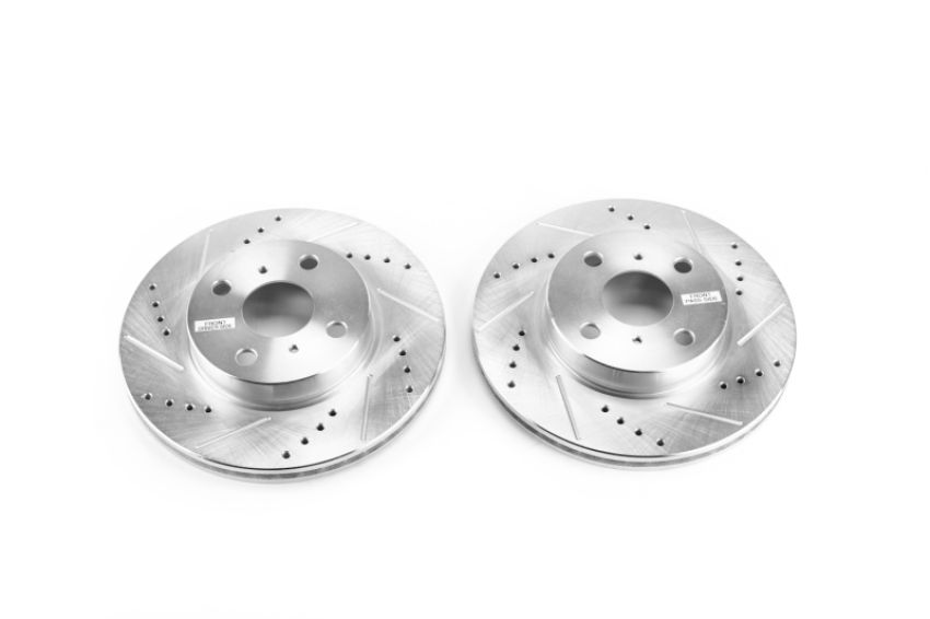 PowerStop JBR1541XPR PowerStop Evolution Performance Drilled, Slotted & Plated Brake Rotor Pair
