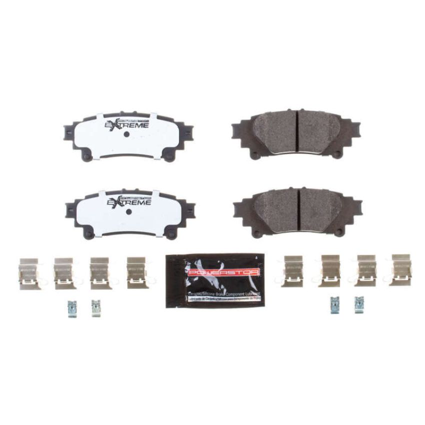 PowerStop Z26-1391A PowerStop - Z26 Performance Carbon-Fiber Ceramic Brake Pads with Hardware Kit