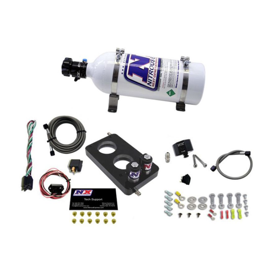 Nitrous Express 20947-05 4.6L 3 VALVE PLATE SYSTEM (50-150HP) 200-300HP JETTING AVAILABLE 5LB BOTTLE