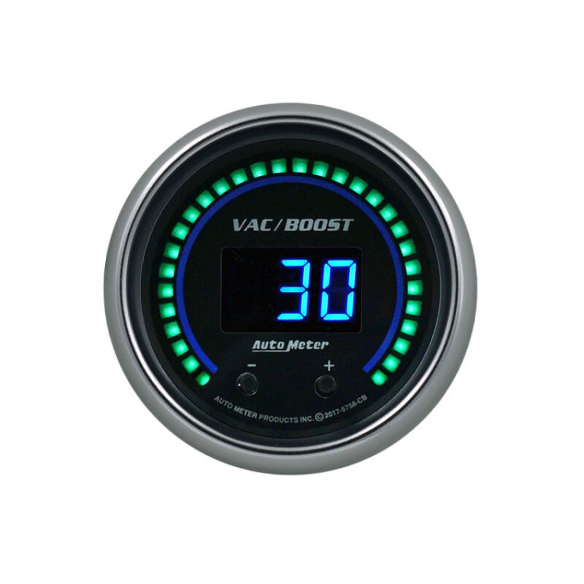 AutoMeter 6758-CB GAUGE, VAC/BOOST, 2 1/16