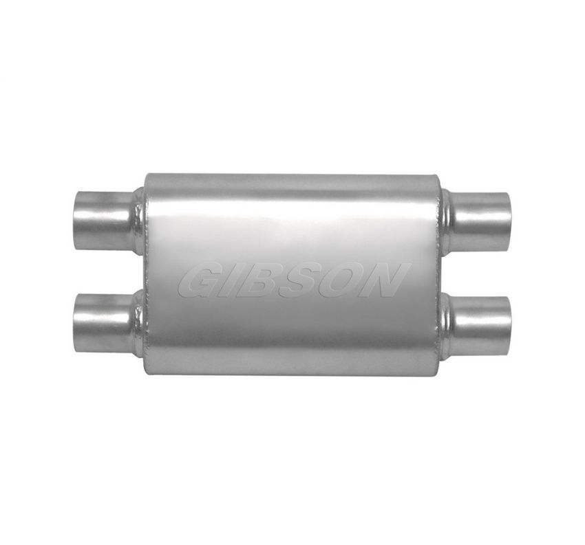 Gibson Performance Exhaust 55108S CFT Superflow Dual/Dual Oval Muffler; Stainless