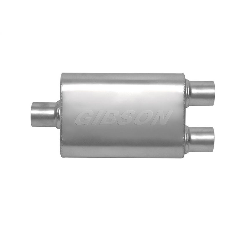 Gibson Performance Exhaust 55184S CFT Superflow Center/Dual Oval Muffler; Stainless