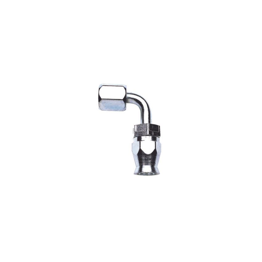 RUSSELL RUS620421 Endura Hose Fitting #6 90 Deg TFE Hose End