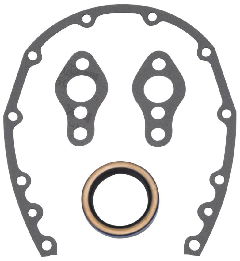 EDELBROCK EDE6997 SBC Timing Cover Gasket  and Oil Seal Kit