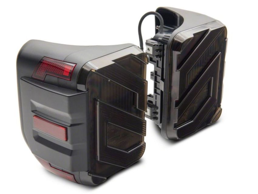 Raxiom JG18584 20-23 Jeep Gladiator JT Axial Series LED Tail Lights- Blk Housing (Smoked Lens)