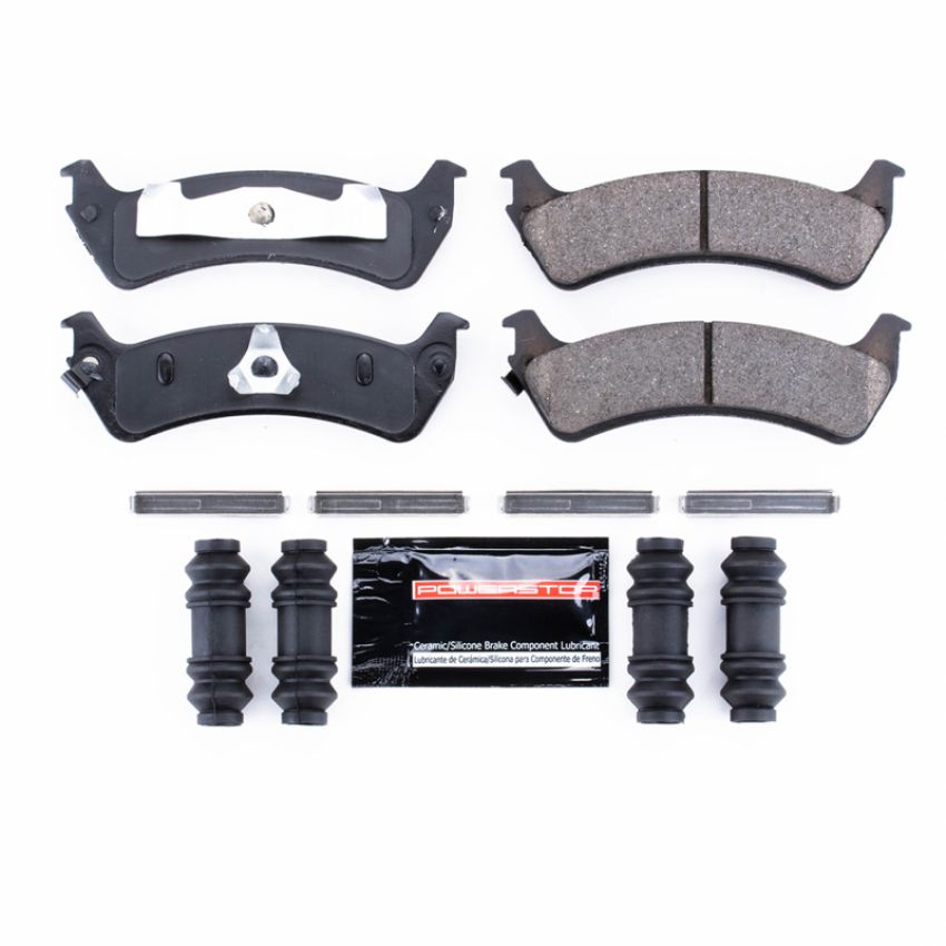 PowerStop Z23-667A PowerStop - Z23 Daily Driver Carbon-Fiber Ceramic Brake Pads with Hardware Kit